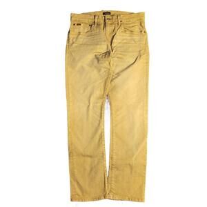 Polo Ralph Lauren Chino Pants Men 32 x 30 Khaki Tan Vintage 90s Pleated Front